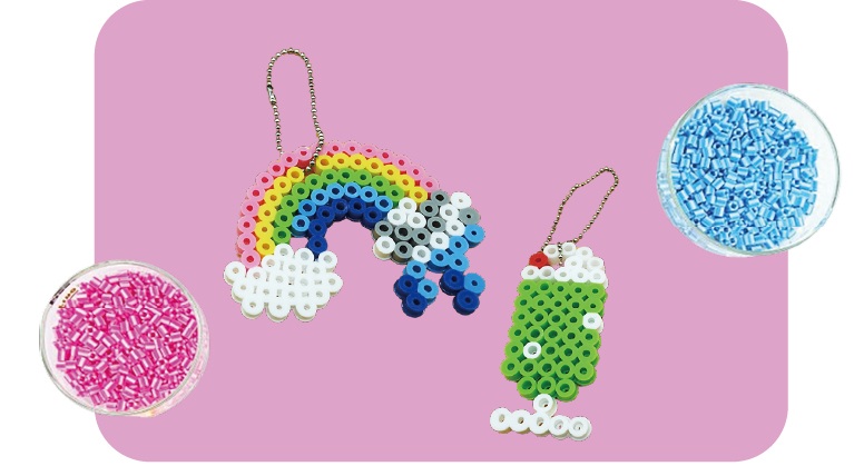 こどもクラフト「アイロンビーズストラップ」