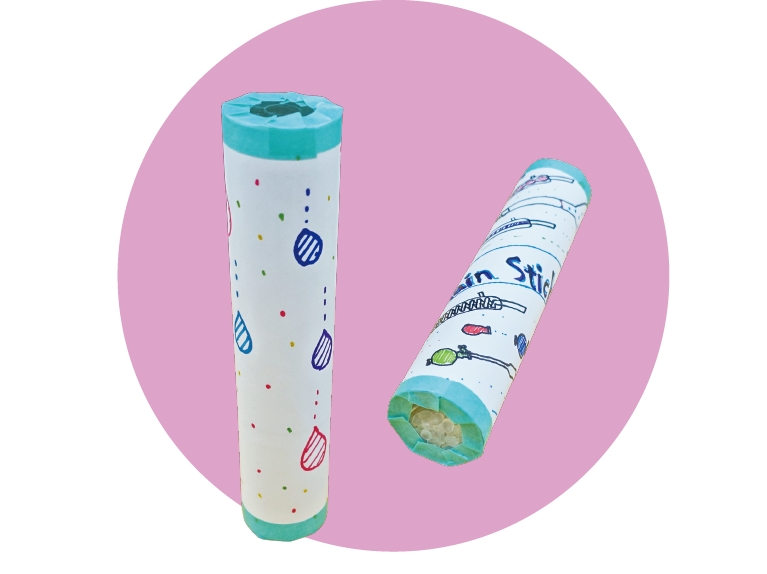 こどもクラフト「レインスティック」