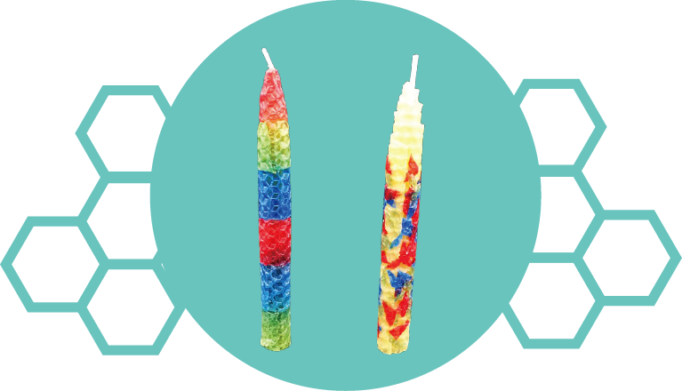 実験教室「ハニーキャンドル」