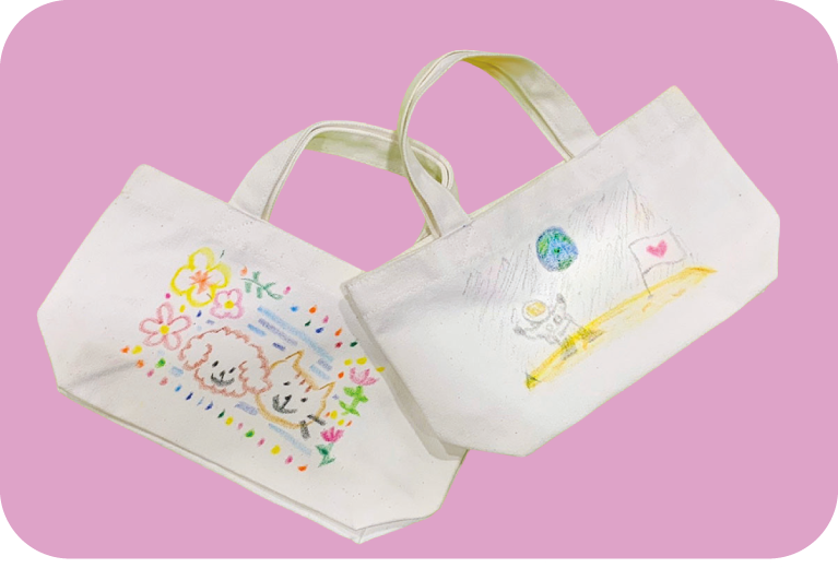 こどもクラフト「オリジナルエコバッグ」