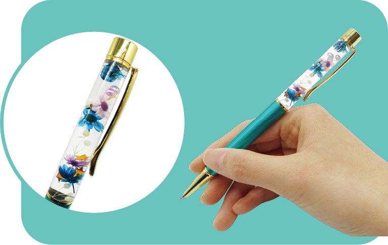 実験教室「ハーバリウムペン」