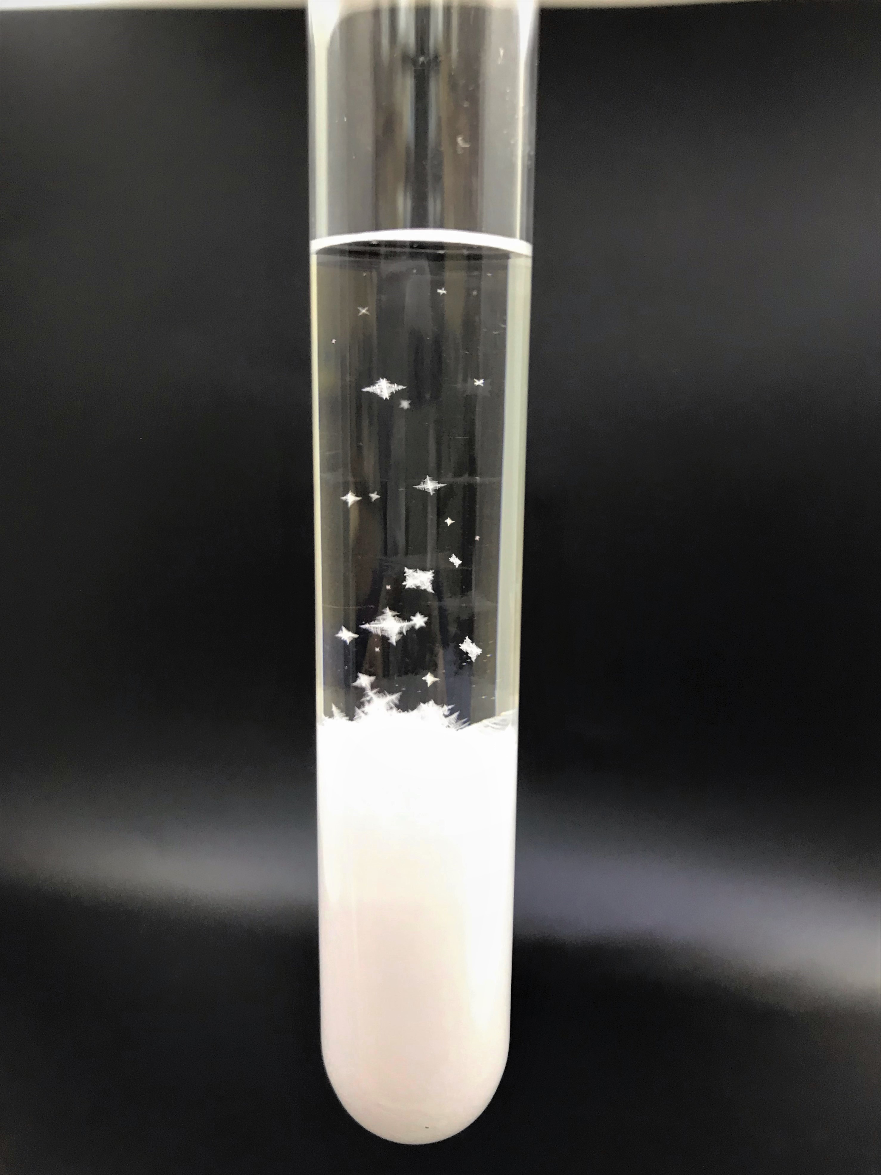 実験教室「雪が降る？スノースティック」
